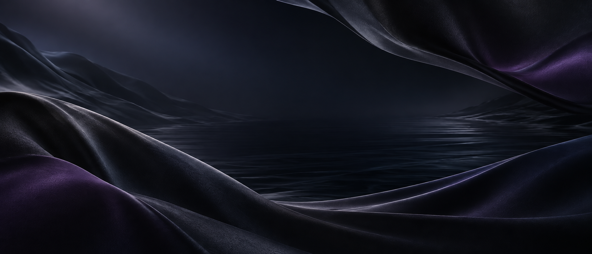 A dark secure enterprise AI environment with a clear space for content