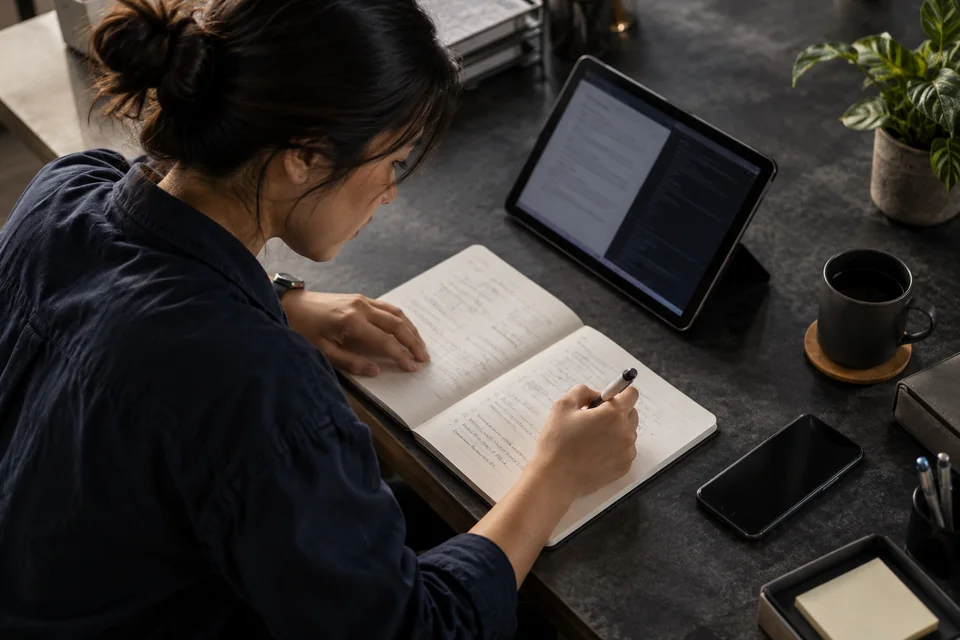 A QA specialist reviewing software behavior